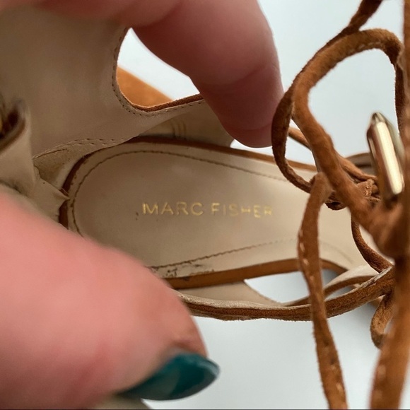 Marc Fisher lace up pointed heel size 7 - Picture 6 of 7